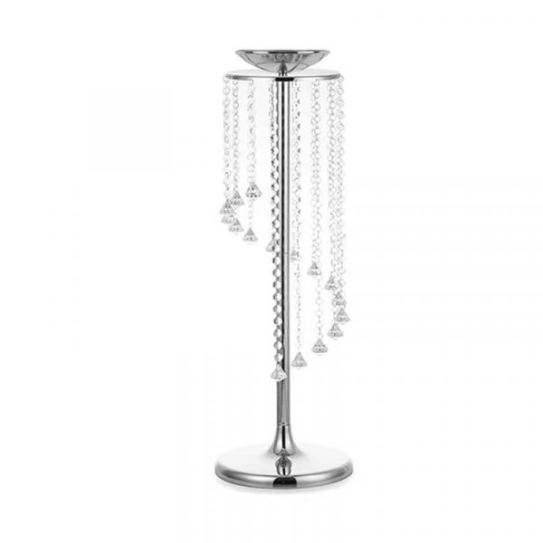 Wedding Crystal Flower Stand Centrepieces - Silver